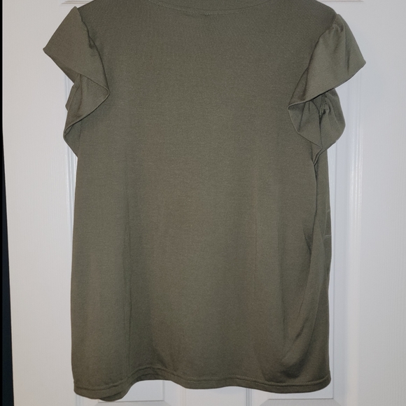 NWOT SHEIN army Green blouse - Picture 2 of 4